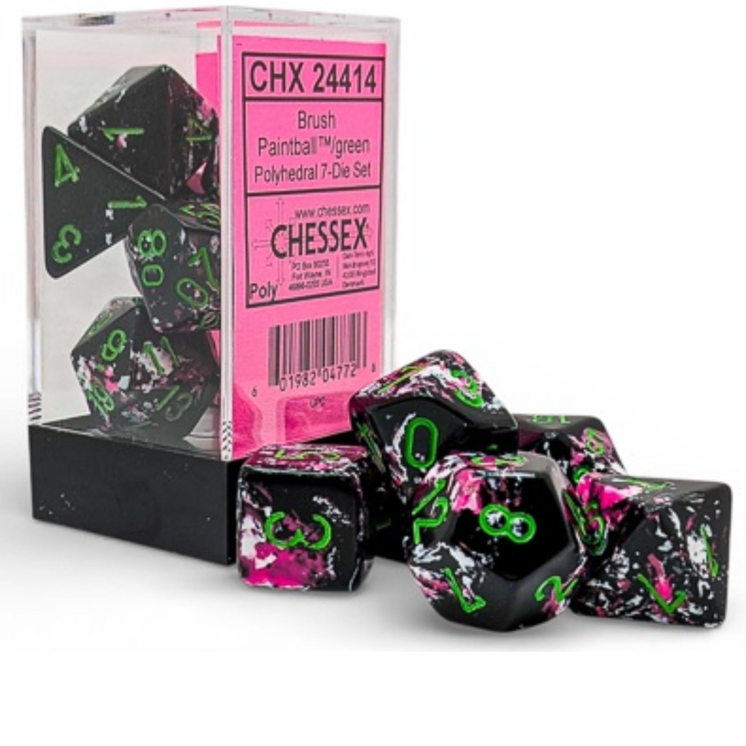 CHX24414 Brush 7-Set Polyhedral Paintball/Green